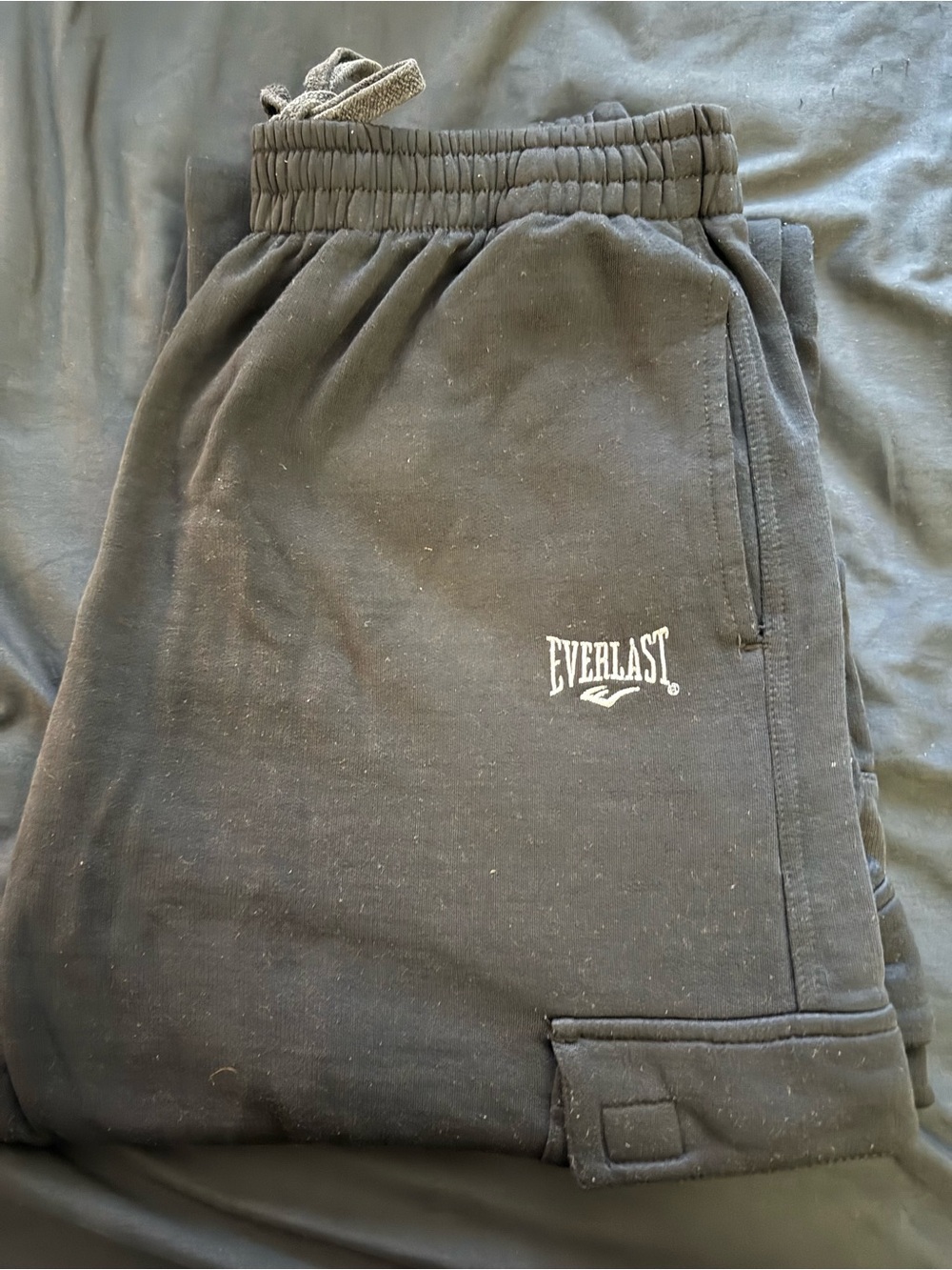 Everlast Black Sweatpants with White Logo